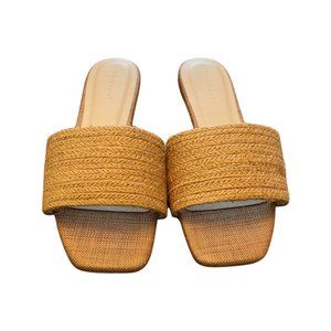 Tan Slide On Sandals
